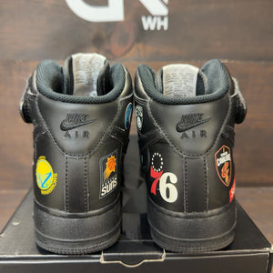 Nike Air Force 1 Mid Supreme NBA Black - Image 4