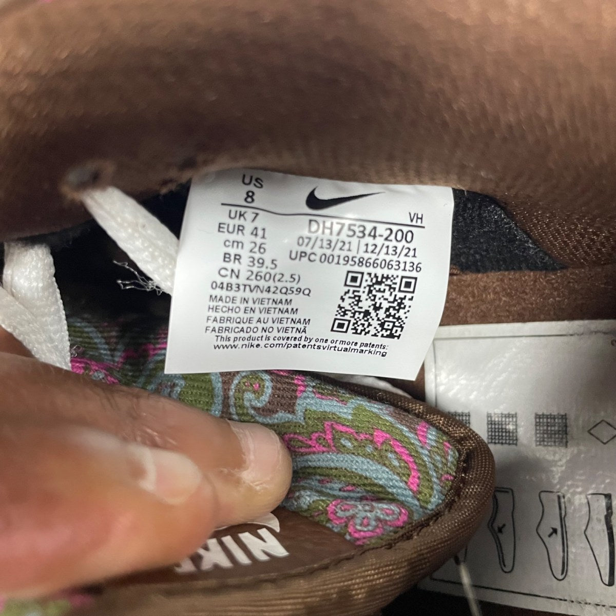 Nike SB Dunk Low Pro Paisley Brown - Image 7