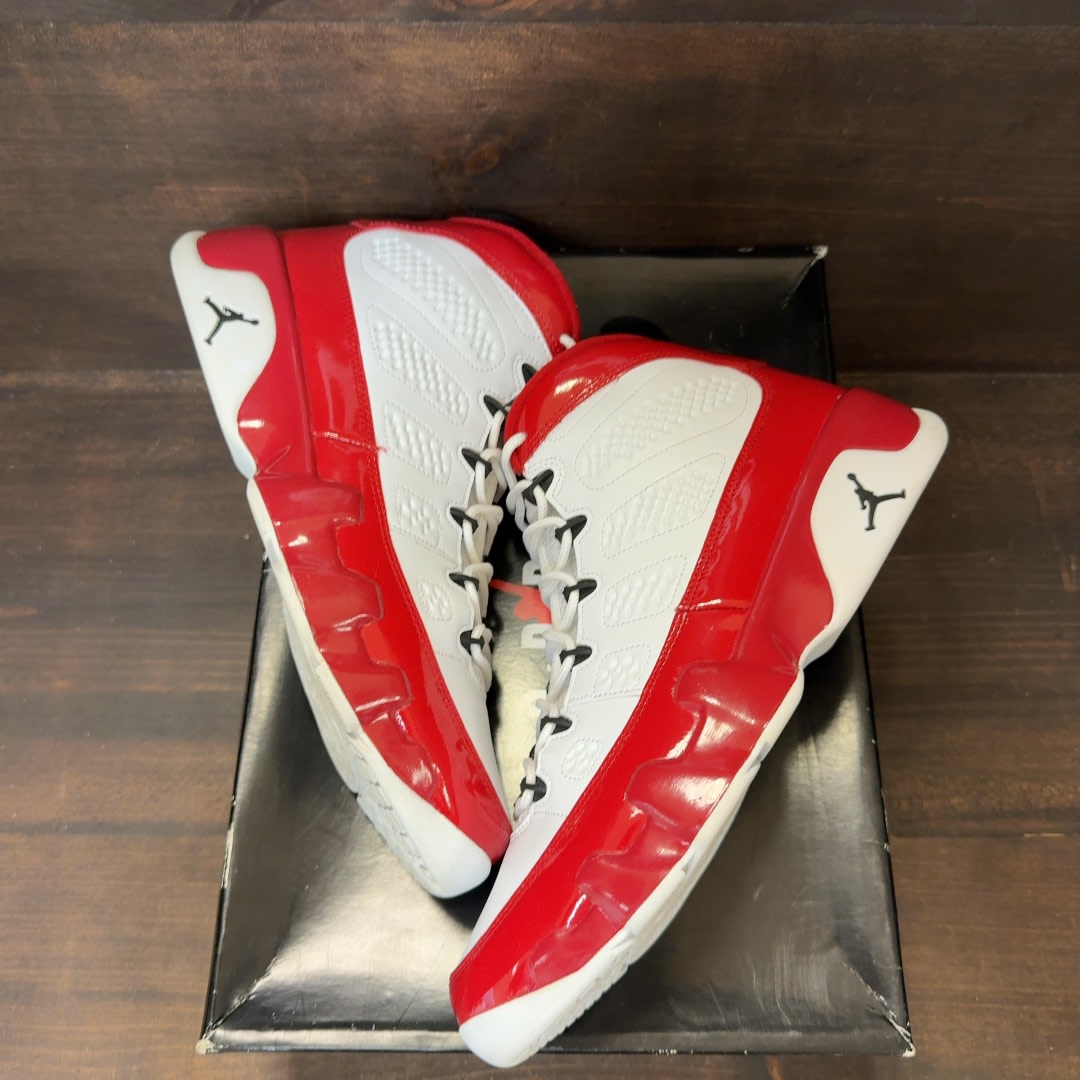 Jordan 9 Retro White Gym Red - Image 2