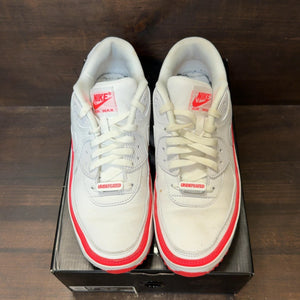 Nike Air Max 90 Undefeated White Solar Red Size 9.5 (Pre-Owned)
