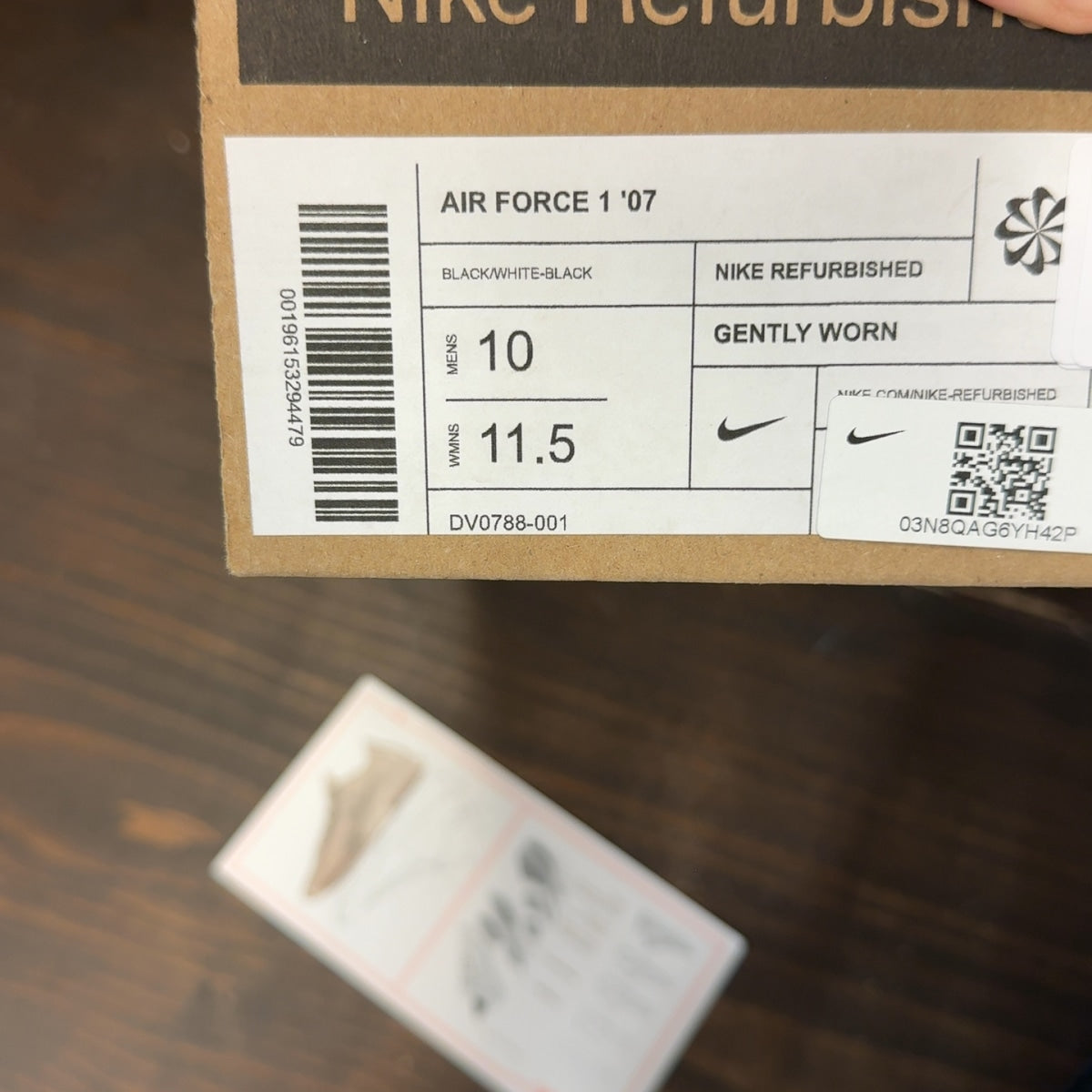 Nike Air Force 1 Low '07 White Swoosh Panda - Image 9
