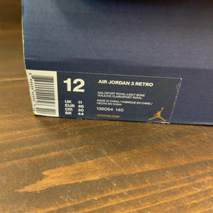 Jordan 3 Retro International Flight Size 12 (Pre-Owned)