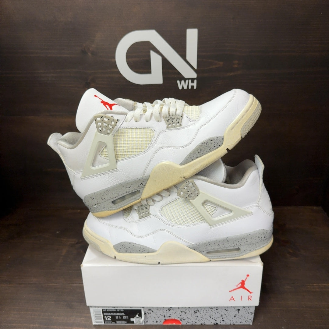 Jordan 4 Retro White Oreo (2021) Size 12 (Pre-Owned)