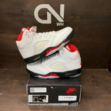 Jordan 5 Retro Fire Red Silver Tongue (2020) - Image 1