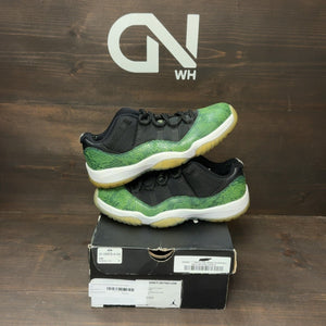 Jordan 11 Retro Low Green Snakeskin Size 8 (Pre-Owned) - Image 1