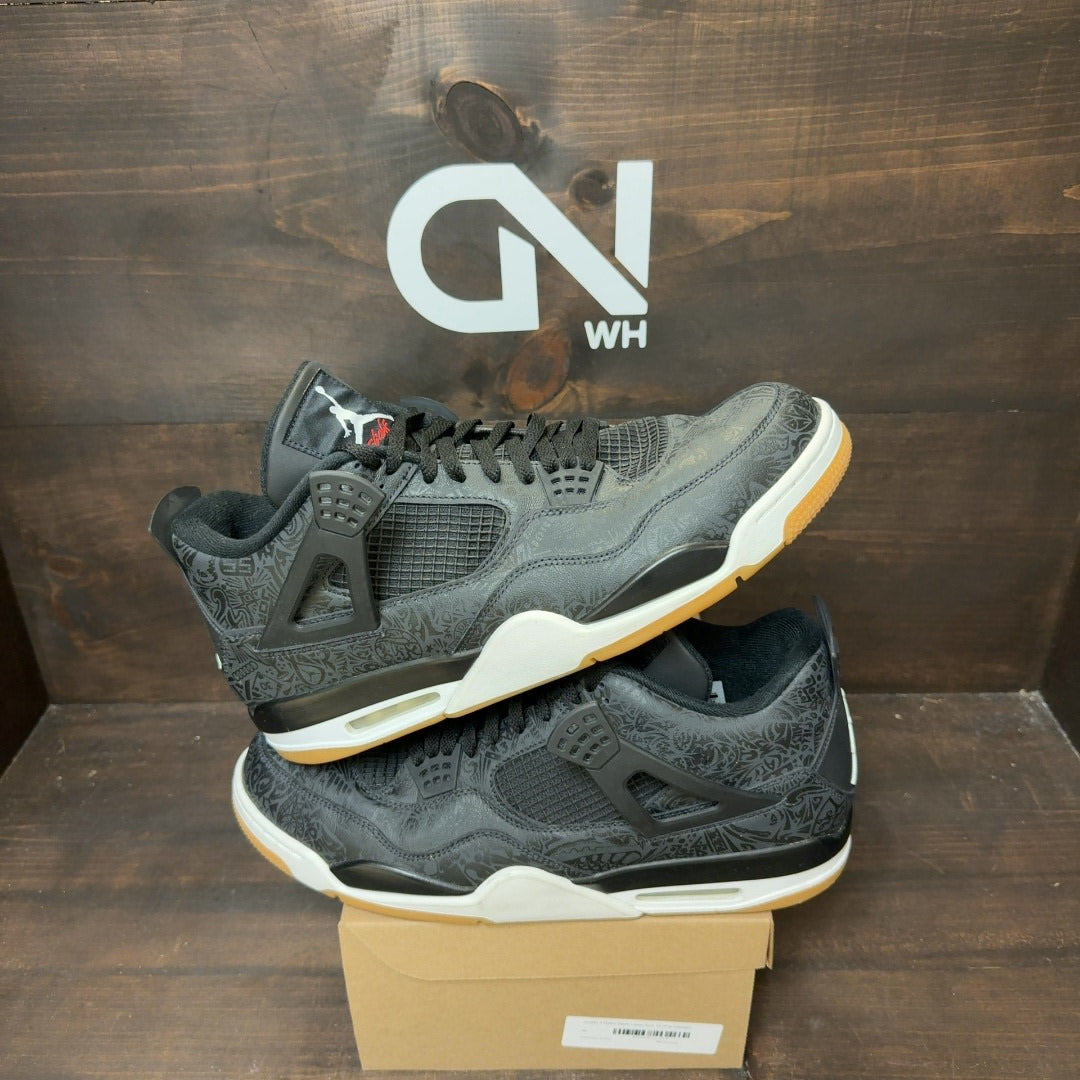 Jordan 4 Retro Black Laser Size 16 (Pre-Owned) - Image 1