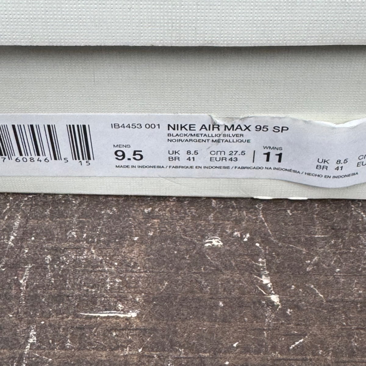 Nike Air Max 95 SP Undefeated Black - Image 7