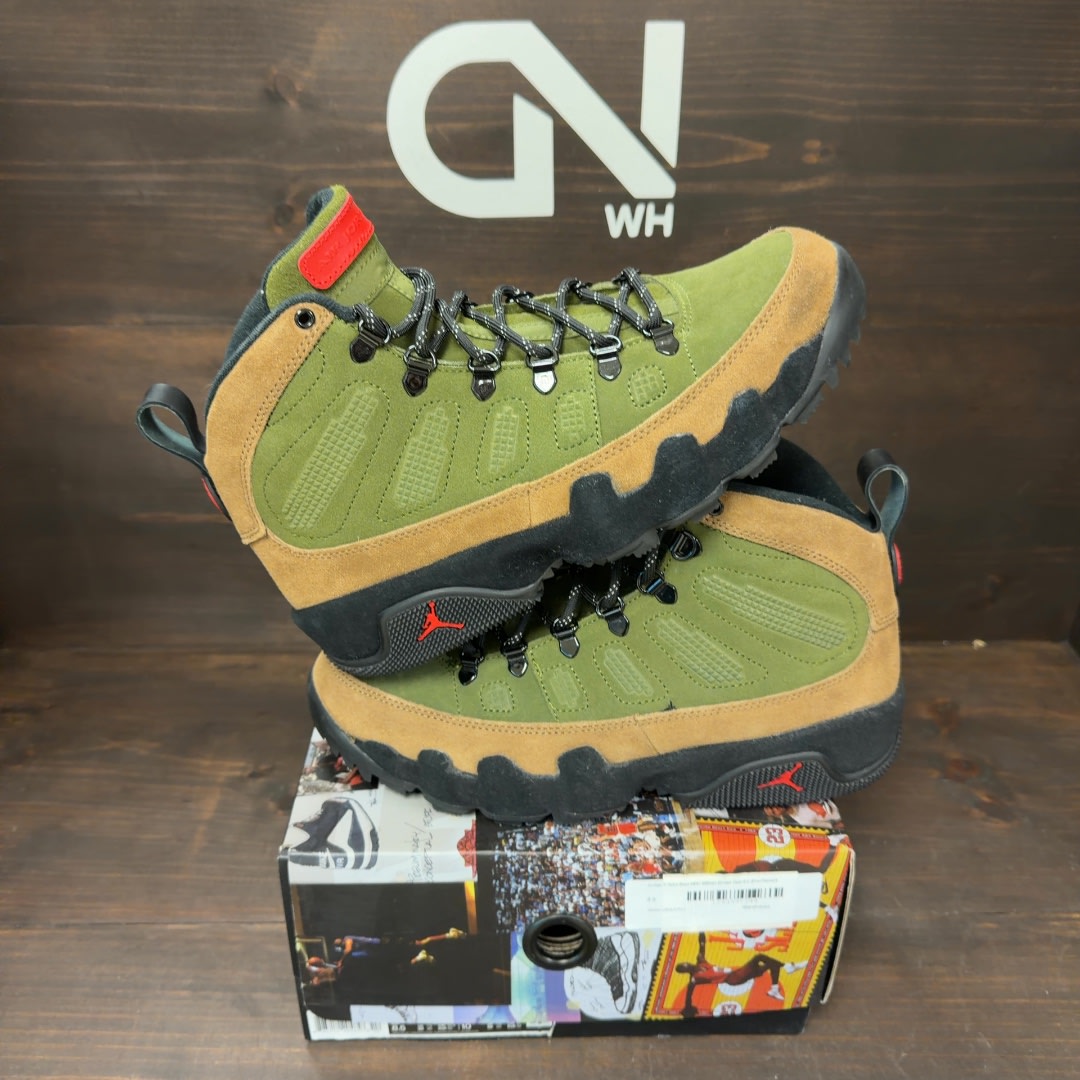 Jordan 9 Retro Boot NRG Military Brown - Image 1