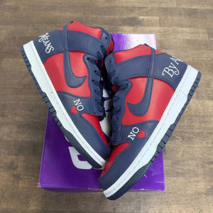 Nike SB Dunk High Supreme By Any Means Navy Size 8.5 (Pre-Owned) - Image 1