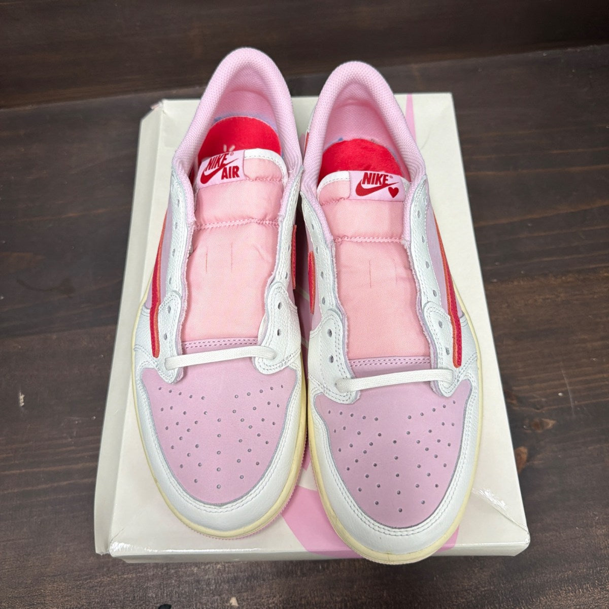 Jordan 1 Retro Low OG SP Travis Scott Sail Tropical Pink - Image 3