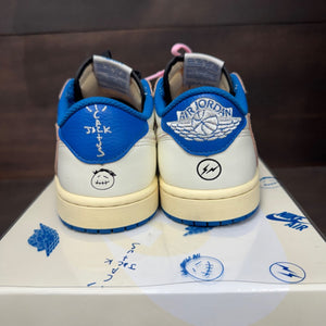 Jordan 1 Retro Low OG SP Fragment x Travis Scott Sail Military Blue - Image 5