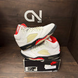 Jordan 5 Retro Fire Red Silver Tongue (2020) - Image 1