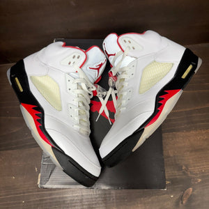 Jordan 5 Retro Fire Red Silver Tongue (2020) - Image 4
