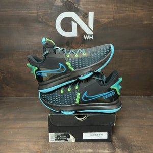 Nike LeBron Witness 5 Black Light Blue Fury - Image 1