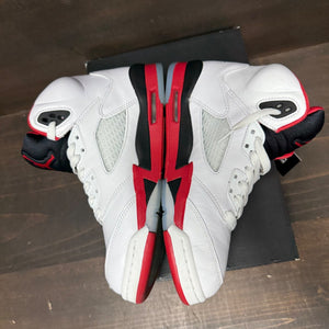 Jordan 5 Retro Fire Red Black Tongue (2025) (GS) - Image 3