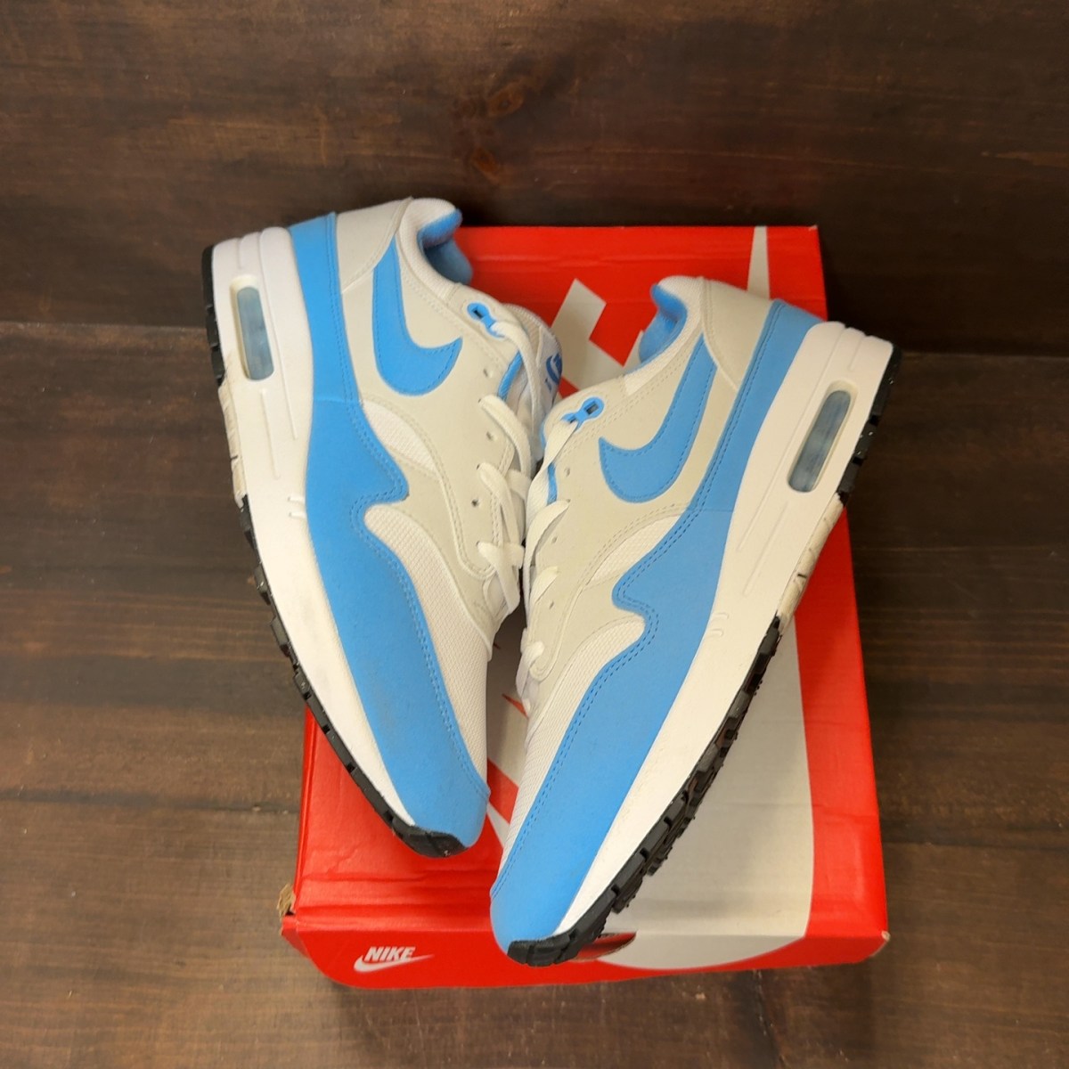 Nike Air Max 1 White University Blue - Image 2