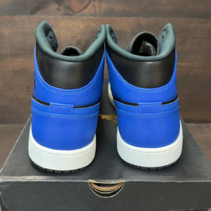 Jordan 1 Mid Hyper Royal Tumbled Leather - Image 5