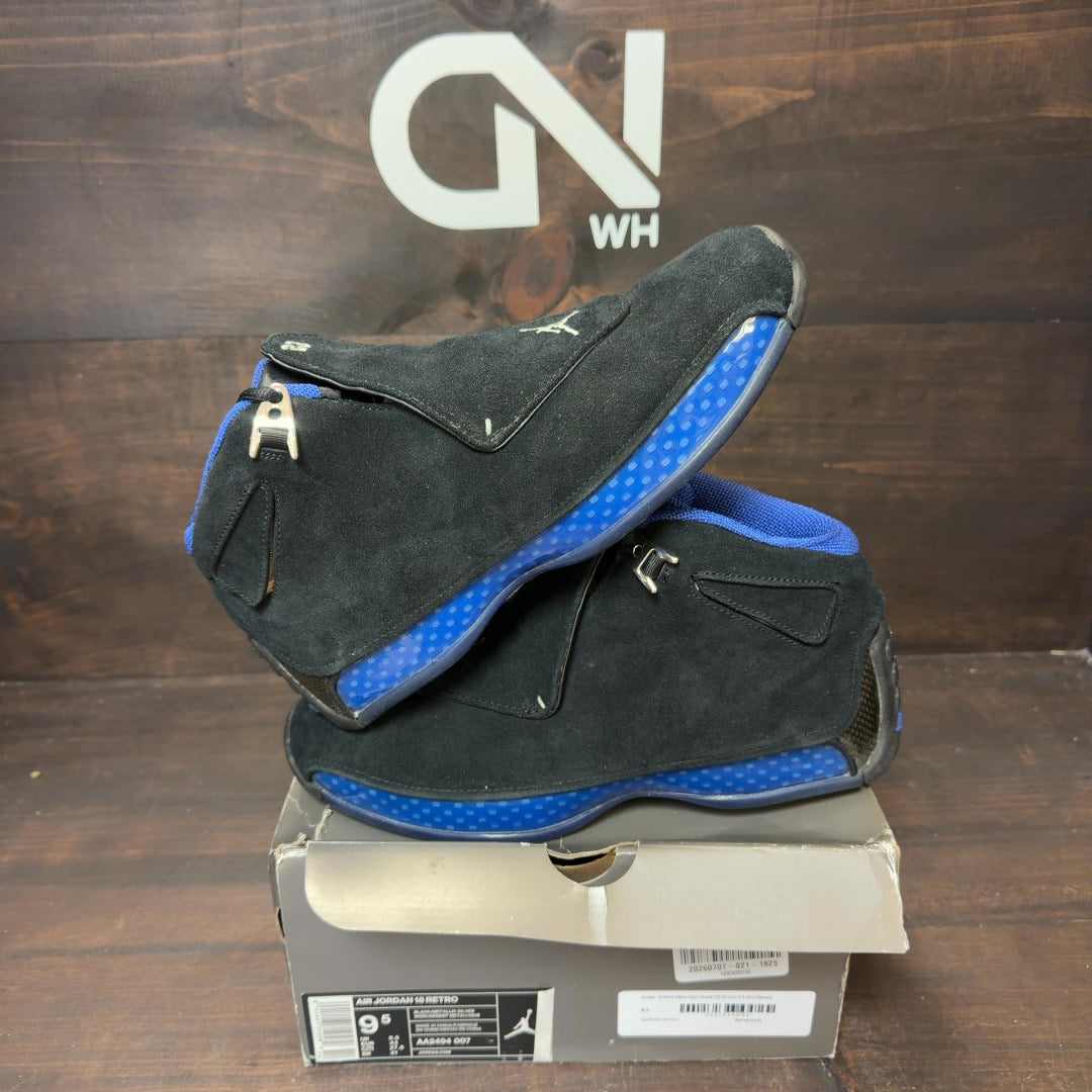 Jordan 18 Retro Black Sport Royal (2018) - Image 1