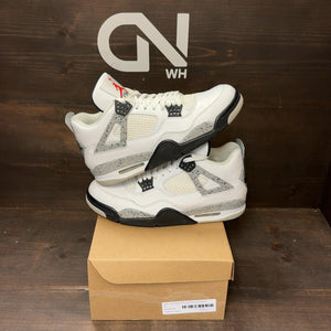 Jordan 4 Retro White Cement (2016) Size 10 (Pre-Owned) - front