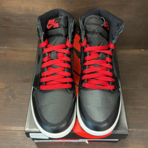 Jordan 1 Retro High Black Satin Gym Red Black (GS) - Image 3