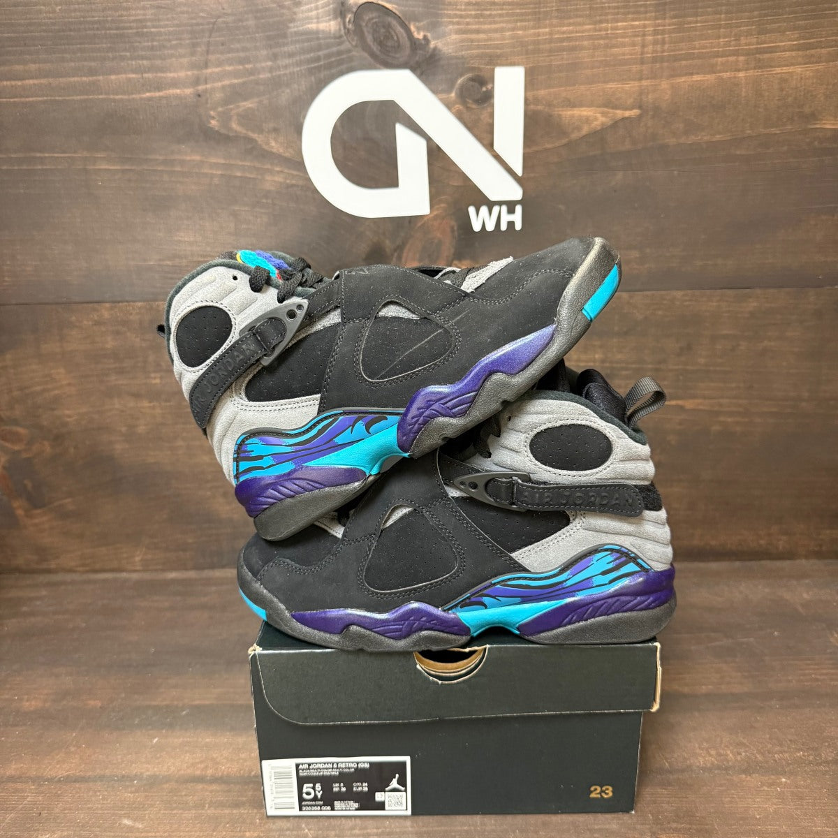 Jordan 8 Retro Aqua (2025) (GS) - Image 1