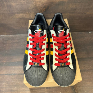 Adidas Superstar 'Miami Heat' Size 11 (Pre-Owned) - Image 2