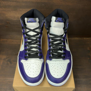 Jordan 1 Retro High Court Purple White Size 10 (Pre-Owned) - Image 3
