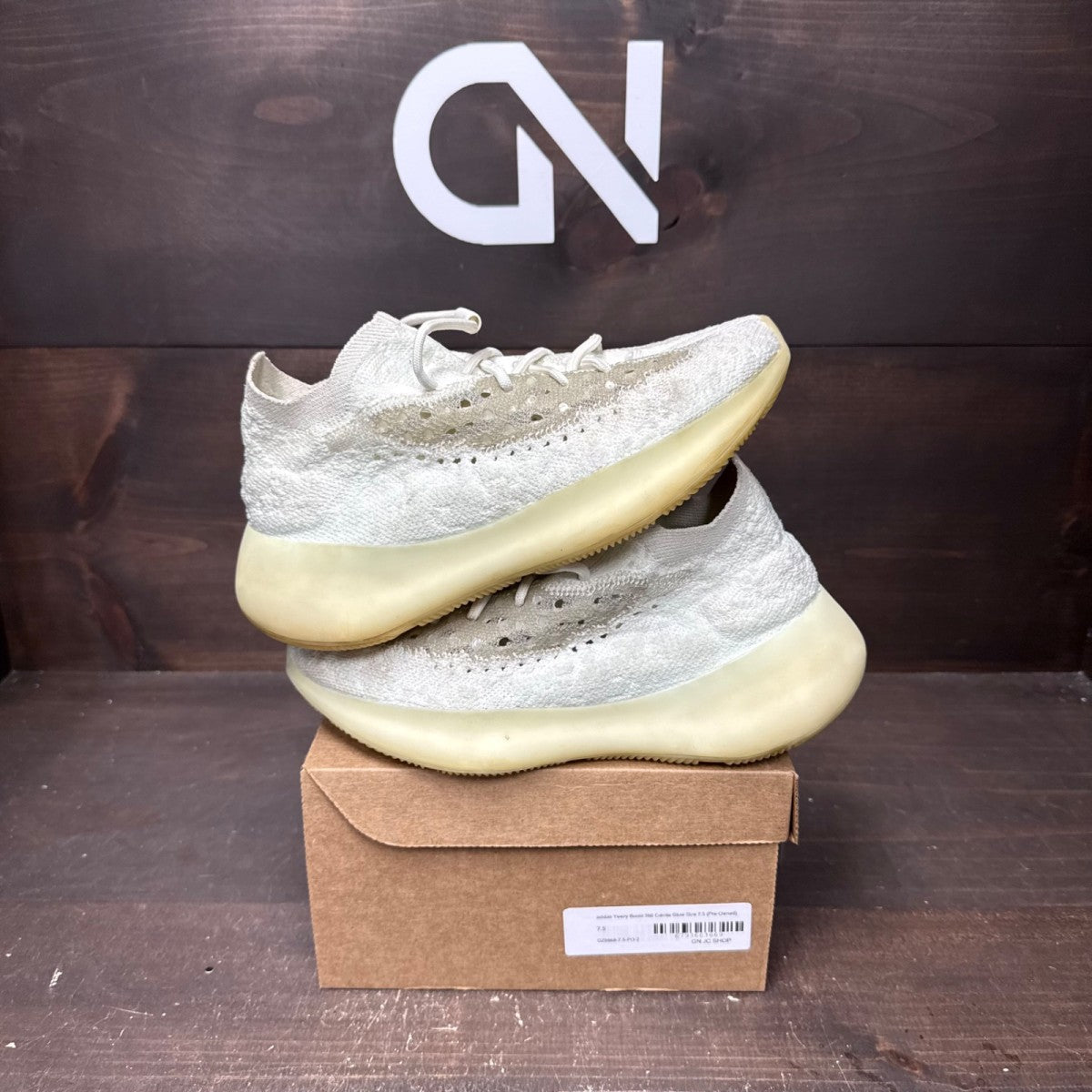 adidas Yeezy Boost 380 Calcite Glow Size 7.5 (Pre-Owned) - front