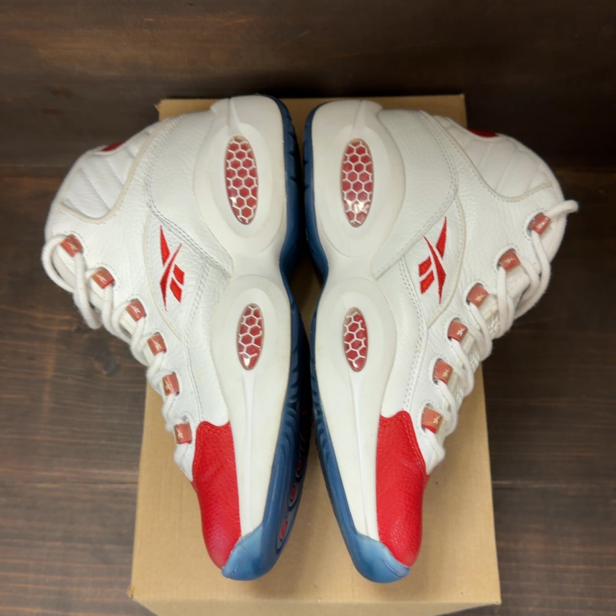 Reebok Question Mid Pearlized Red (2012) Size 9.5 (Pre-Owned) - Image 5