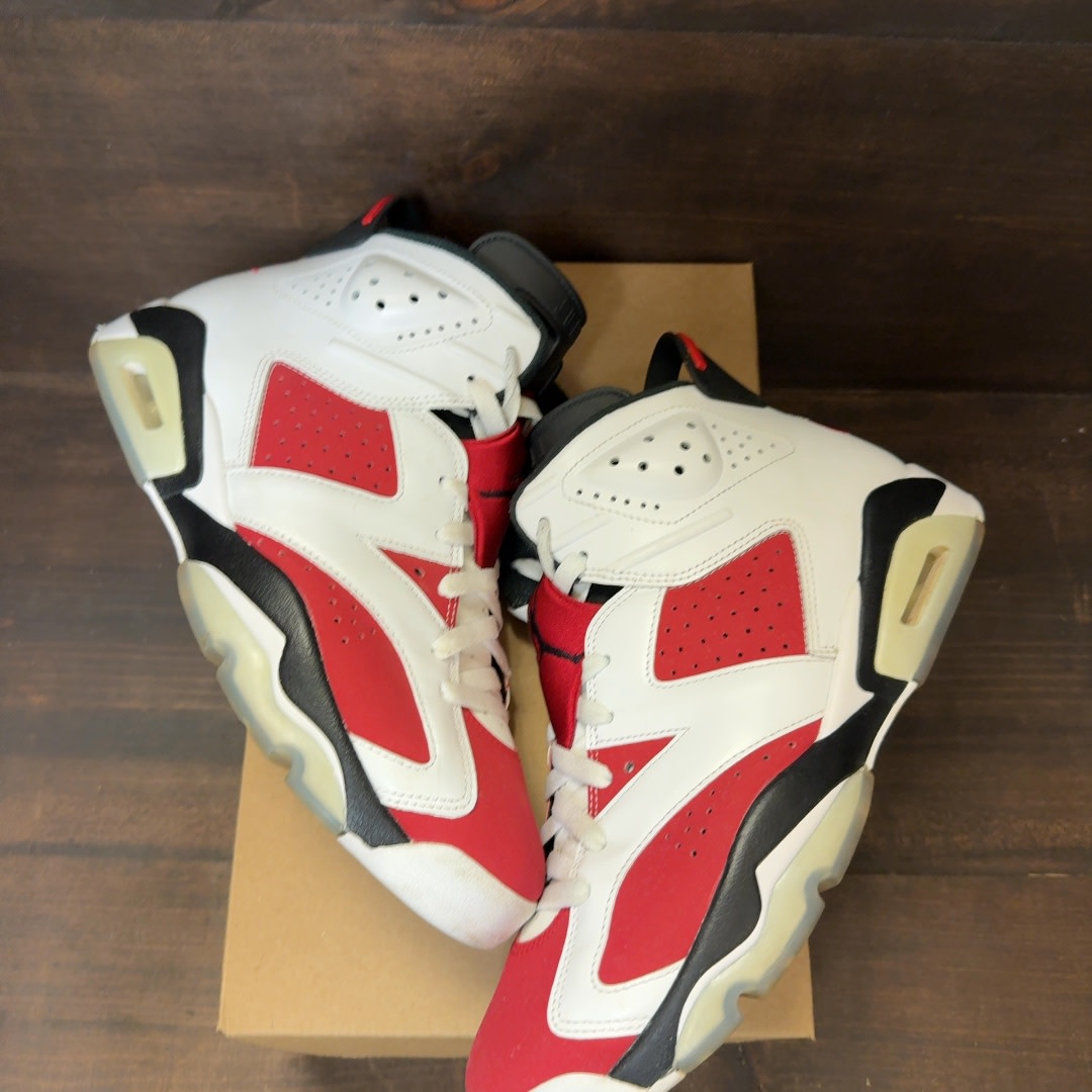 Jordan 6 Retro Carmine (2021) Size 10 (Pre-Owned) - Image 2