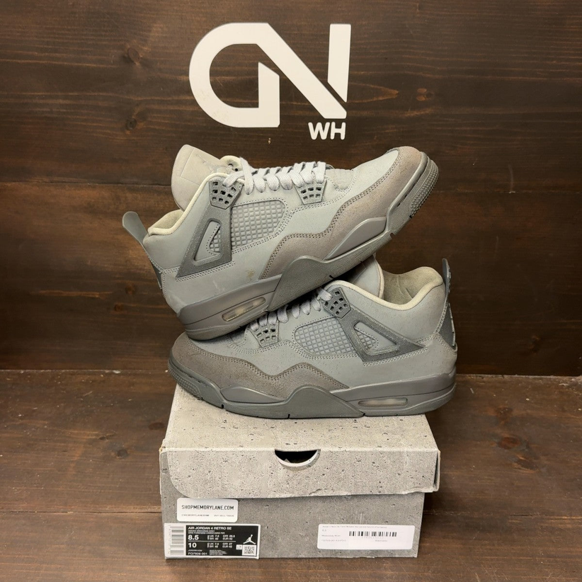 Jordan 4 Retro SE Paris Olympics Wet Cement - Image 1