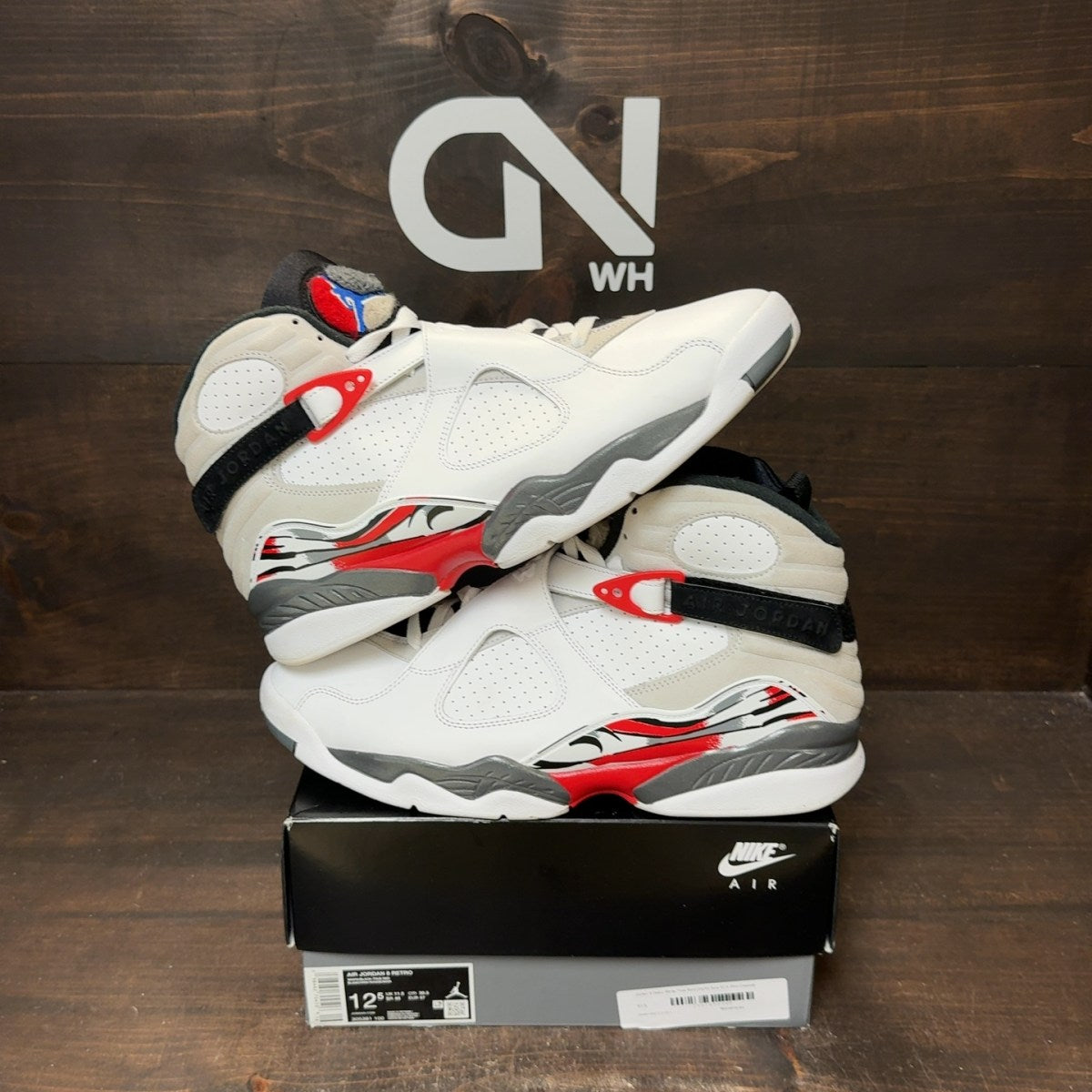Jordan 8 Retro White True Red (2025) - Image 1