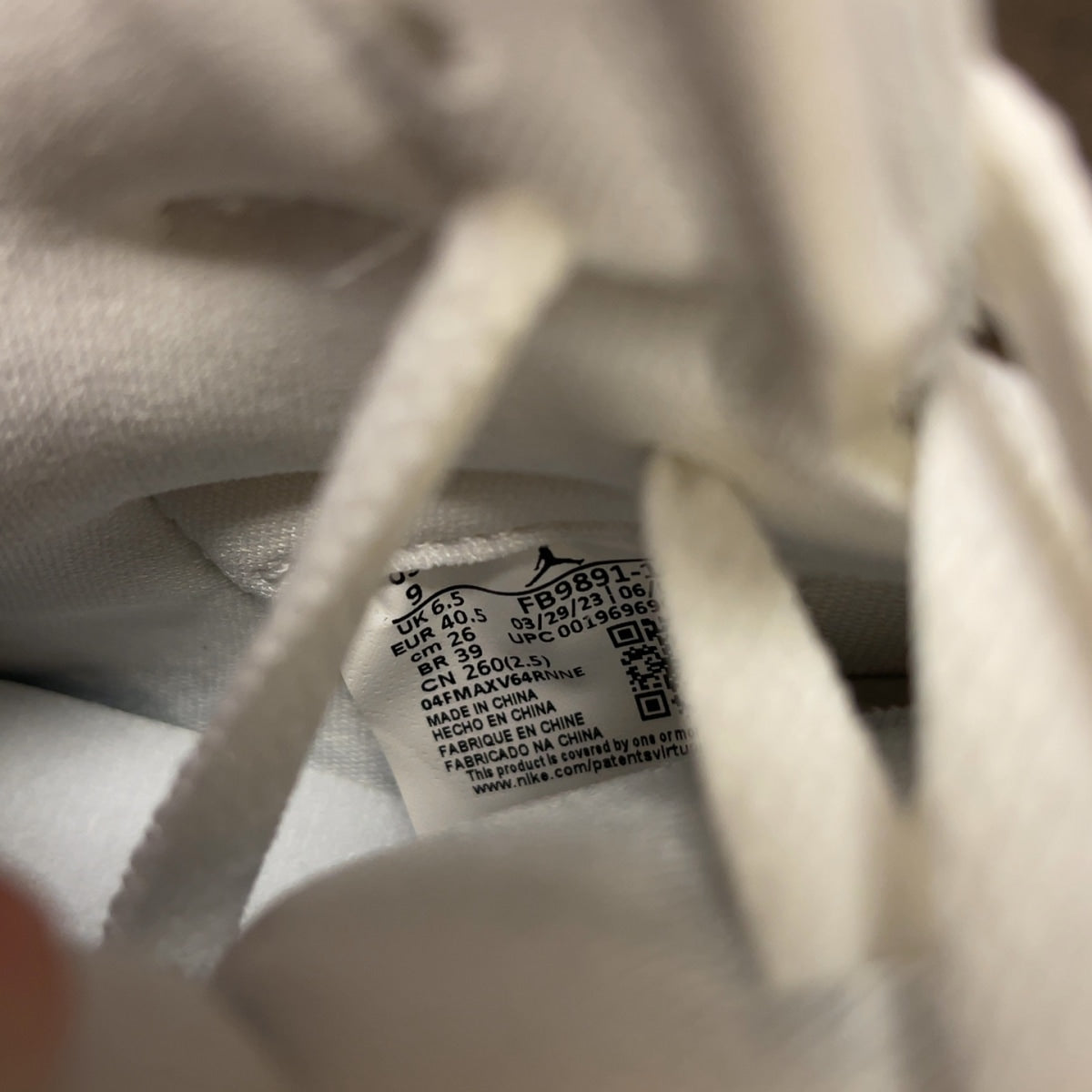Jordan 1 High MM Coconut Milk (Women's) Size 9W (Pre-Owned) - Image 7