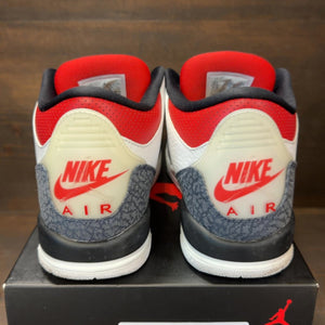 Jordan 3 Retro SE Fire Red Denim (GS) Size 7Y (Pre-Owned) - aux