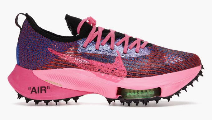Nike Air Zoom Tempo Next% Flyknit Off-White Racer Blue Pink Glow