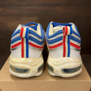 Nike Air Max 97 Game Royal Metallic Silver University Red Size 11.5 (Pre-Owned) - aux