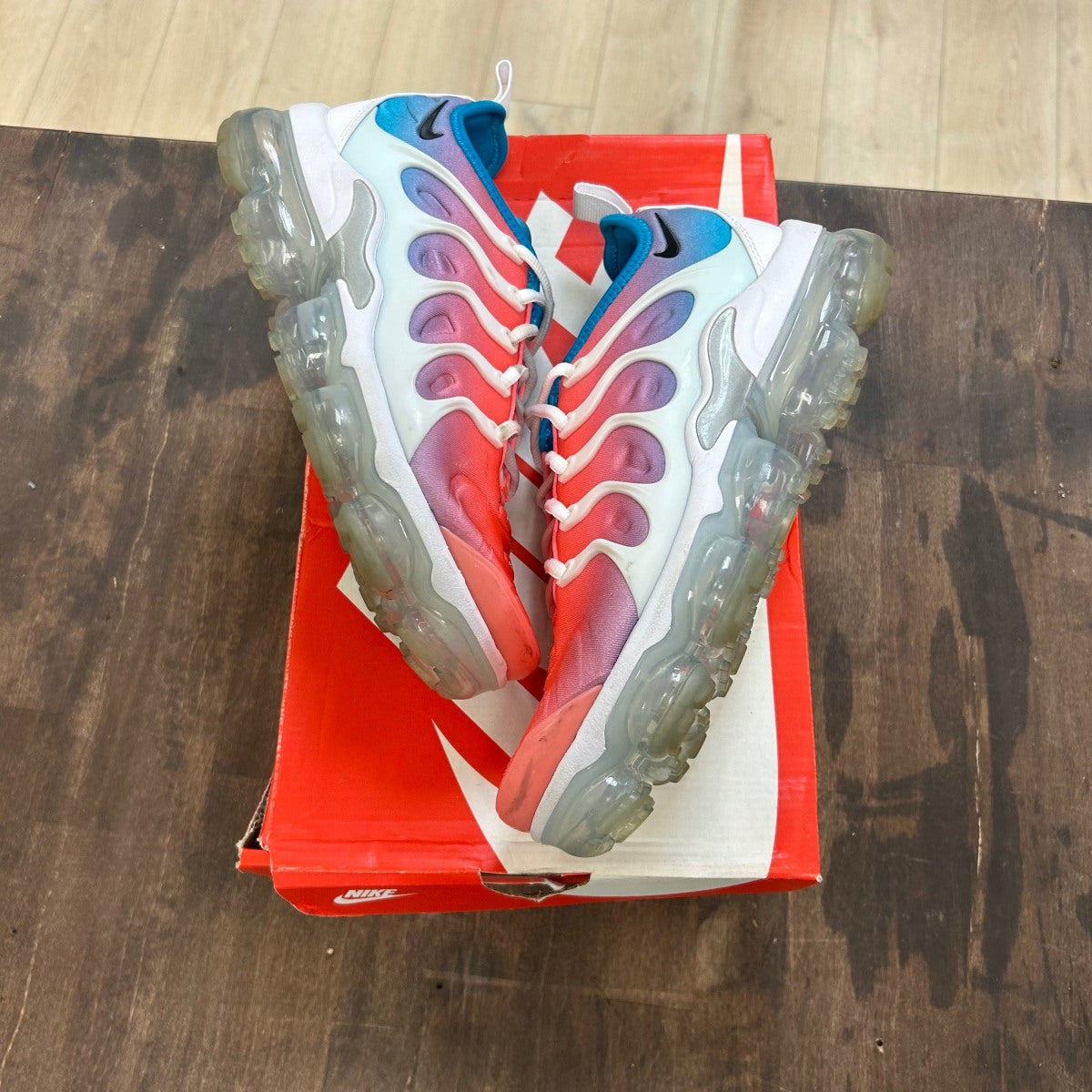 Nike Air VaporMax Plus Lava Glow Blue Lagoon (Women's) - Image 1