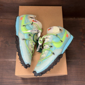 Nike Waffle Racer Off-White Vivid Sky (Women's) Size 6W (Pre-Owned) - Image 2
