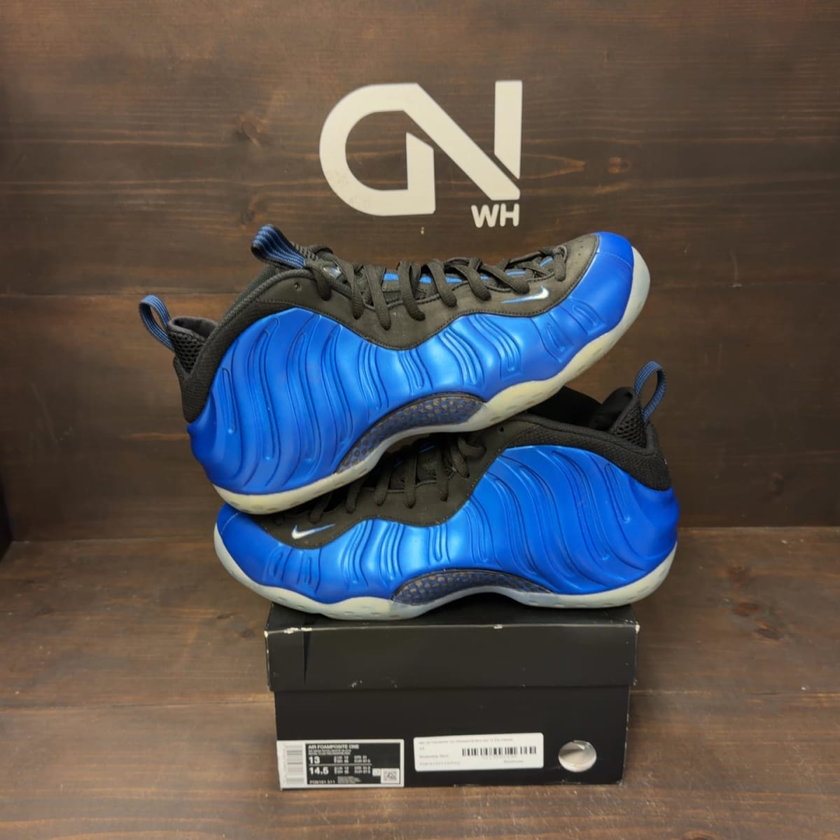 Nike Air Foamposite One International Blue Size 13 (Pre-Owned) - front