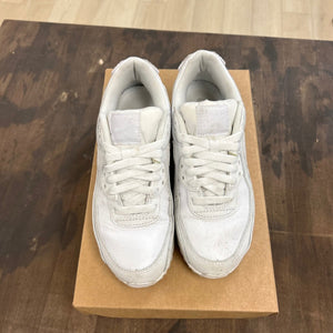 Nike Air Max 90 Leather Triple White Size 6.5 (Pre-Owned) - Image 2