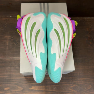 adidas Harden Vol. 9 Jalen Williams White Lucid Lime Pink - Image 4