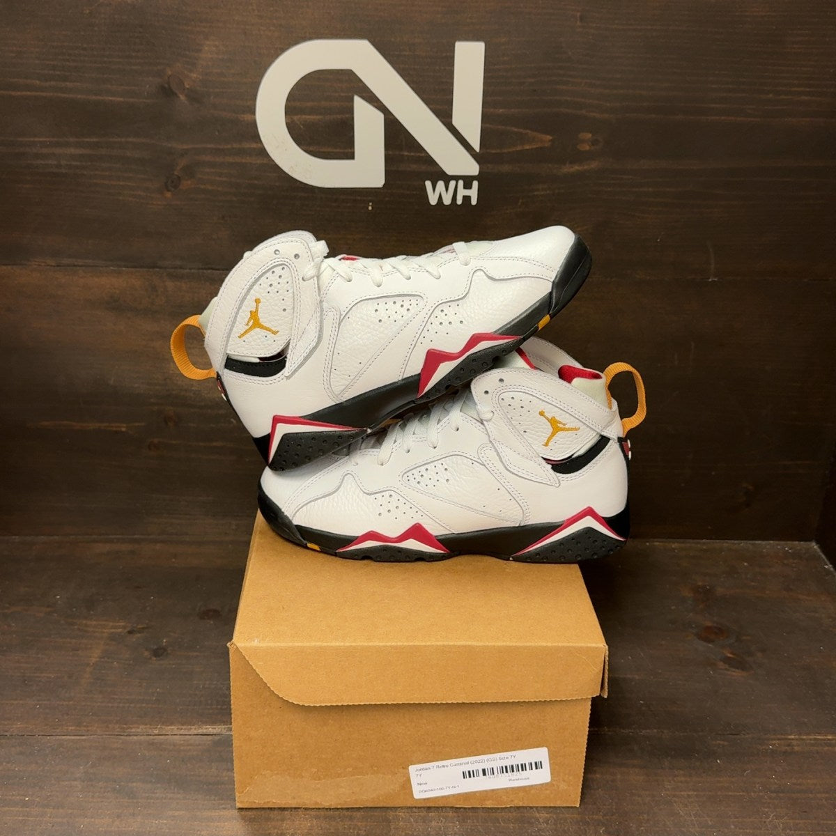Jordan 7 Retro Cardinal (2022) (GS) Size 7Y - Image 1
