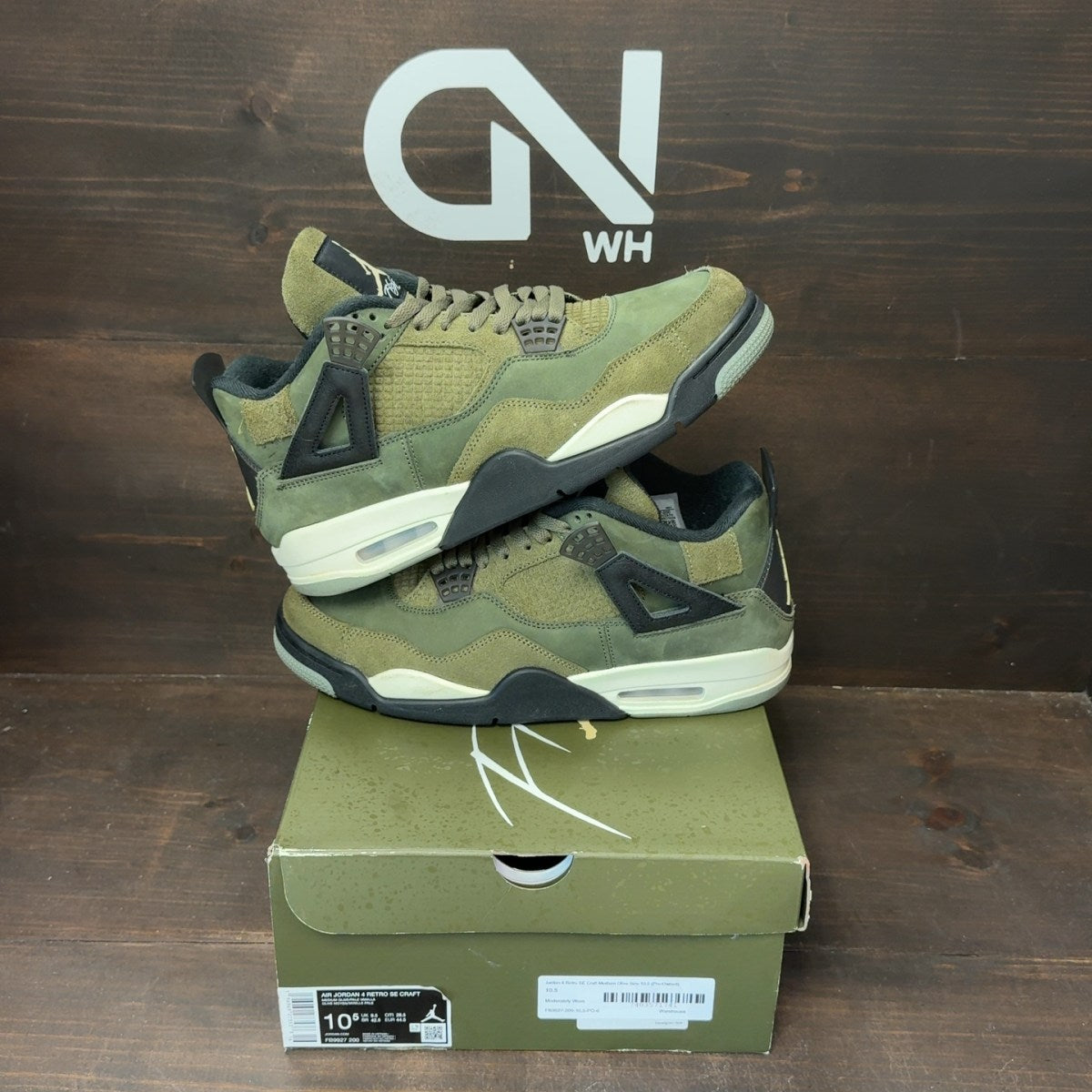 Jordan 4 Retro SE Craft Medium Olive - Image 1
