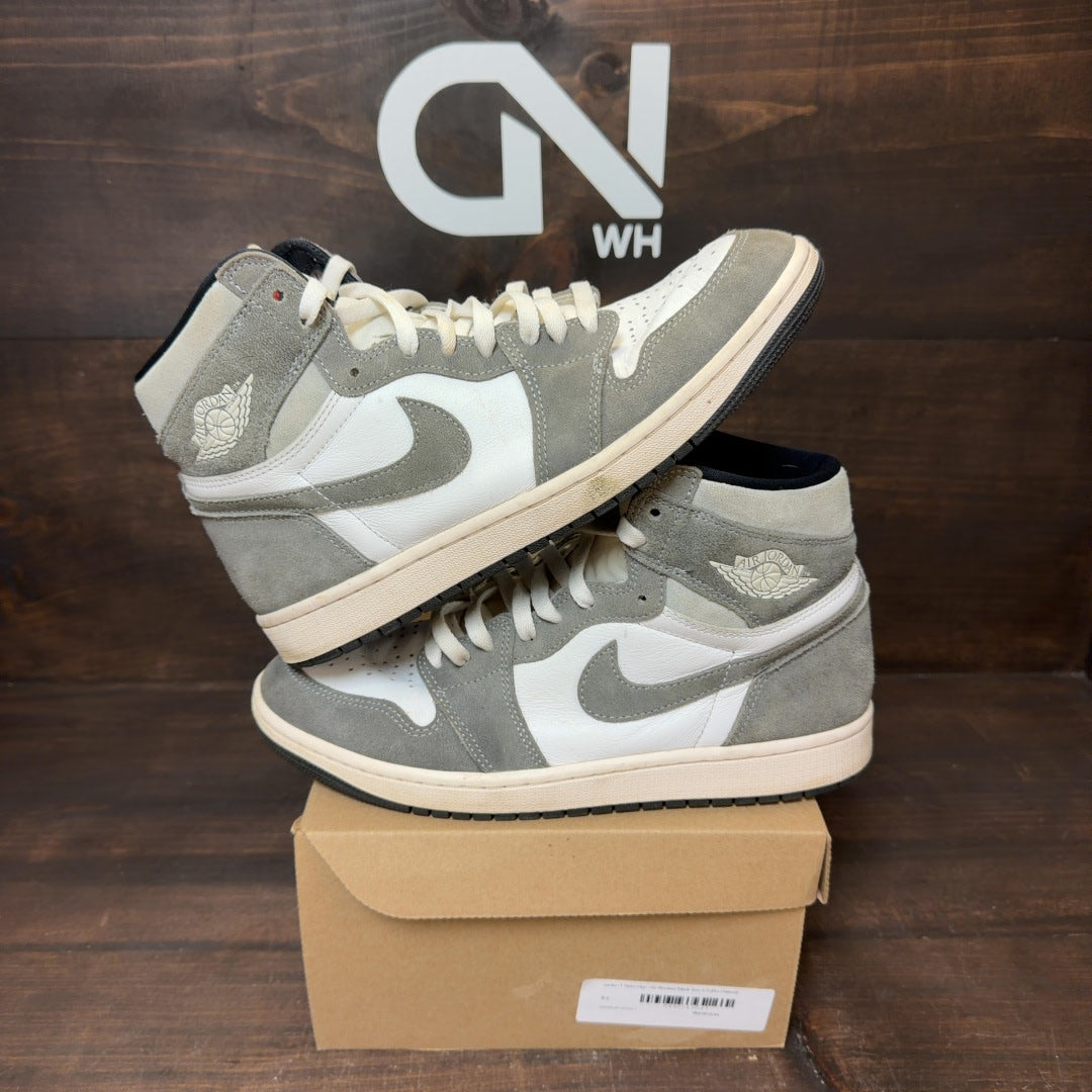Jordan 1 Retro High OG Washed Black Size 9.5 (Pre-Owned) - Image 1