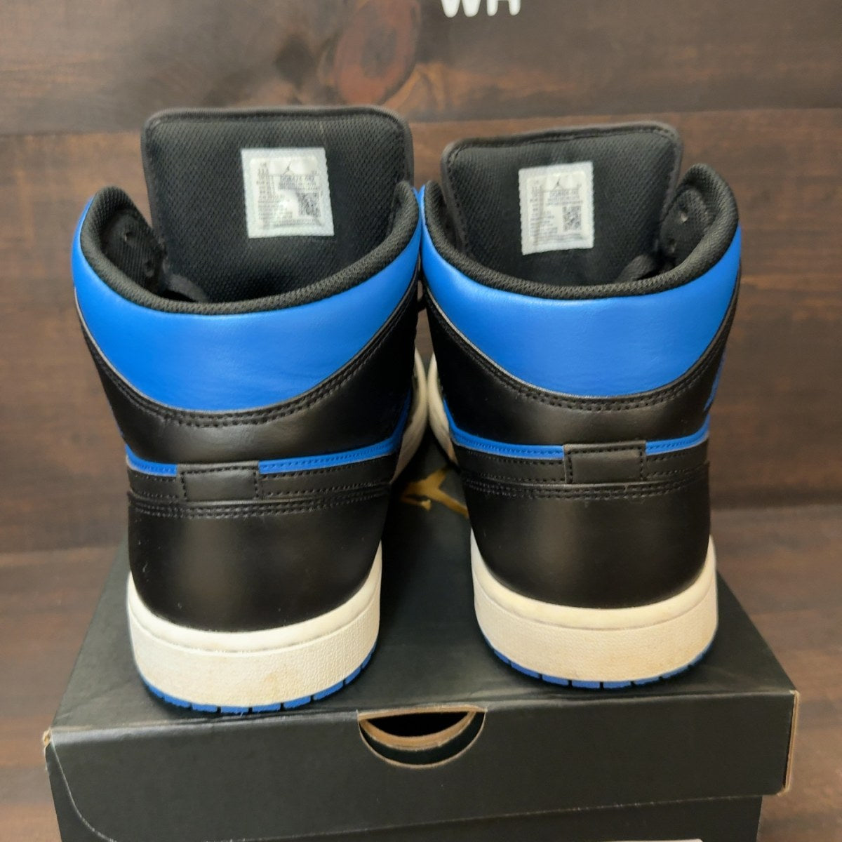 Jordan 1 Mid Black Royal Blue - Image 5