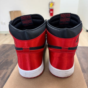 Jordan 1 Retro High OG Satin Bred (Women's) Size 11W (Pre-Owned) - Image 3