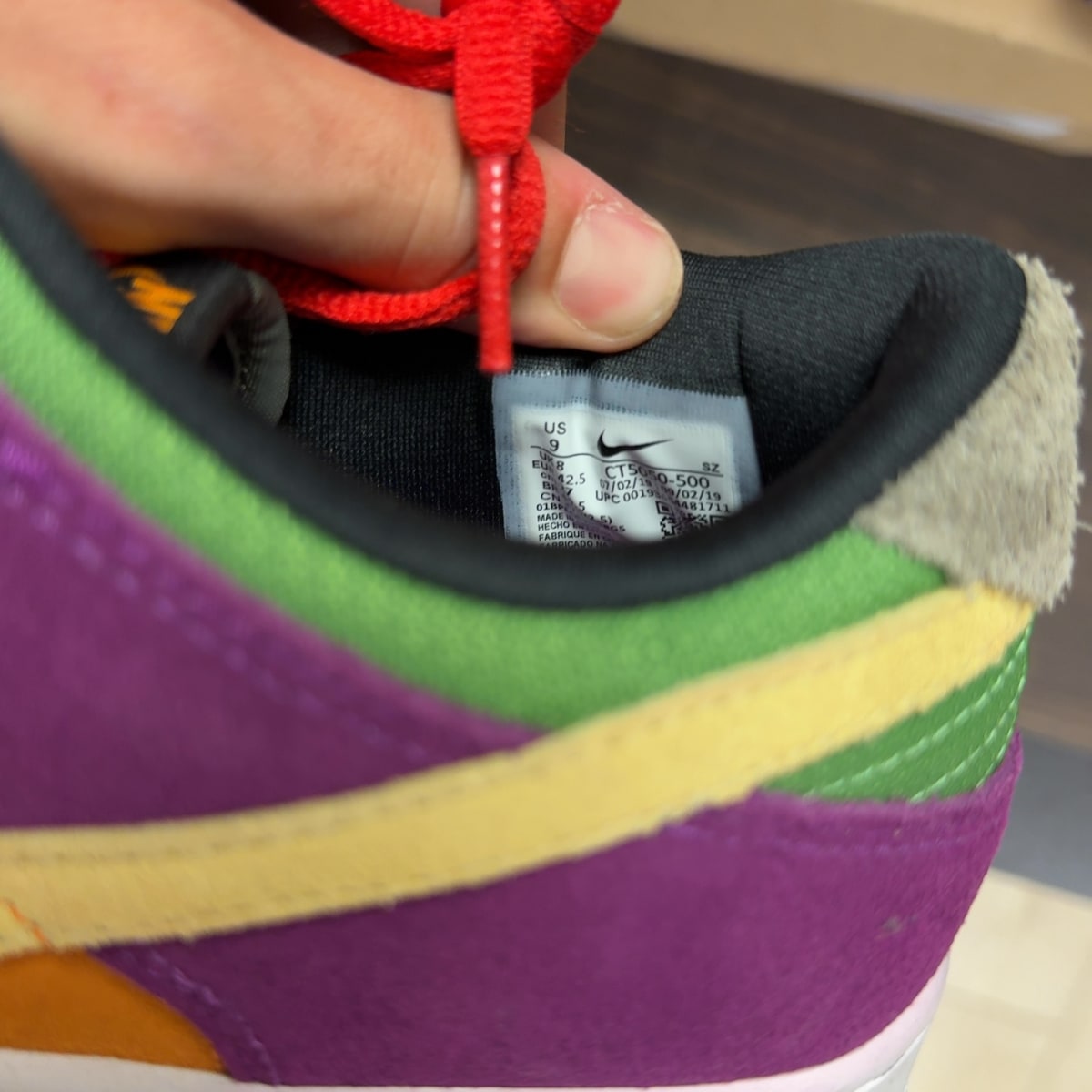 Nike Dunk Low SP Viotech (2019) Size 9 (Pre-Owned) - Image 7