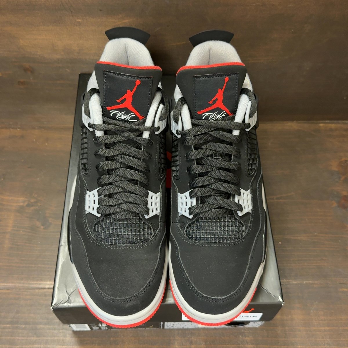 Jordan 4 Retro Bred (2019) Size 10.5 (Pre-Owned) - tag