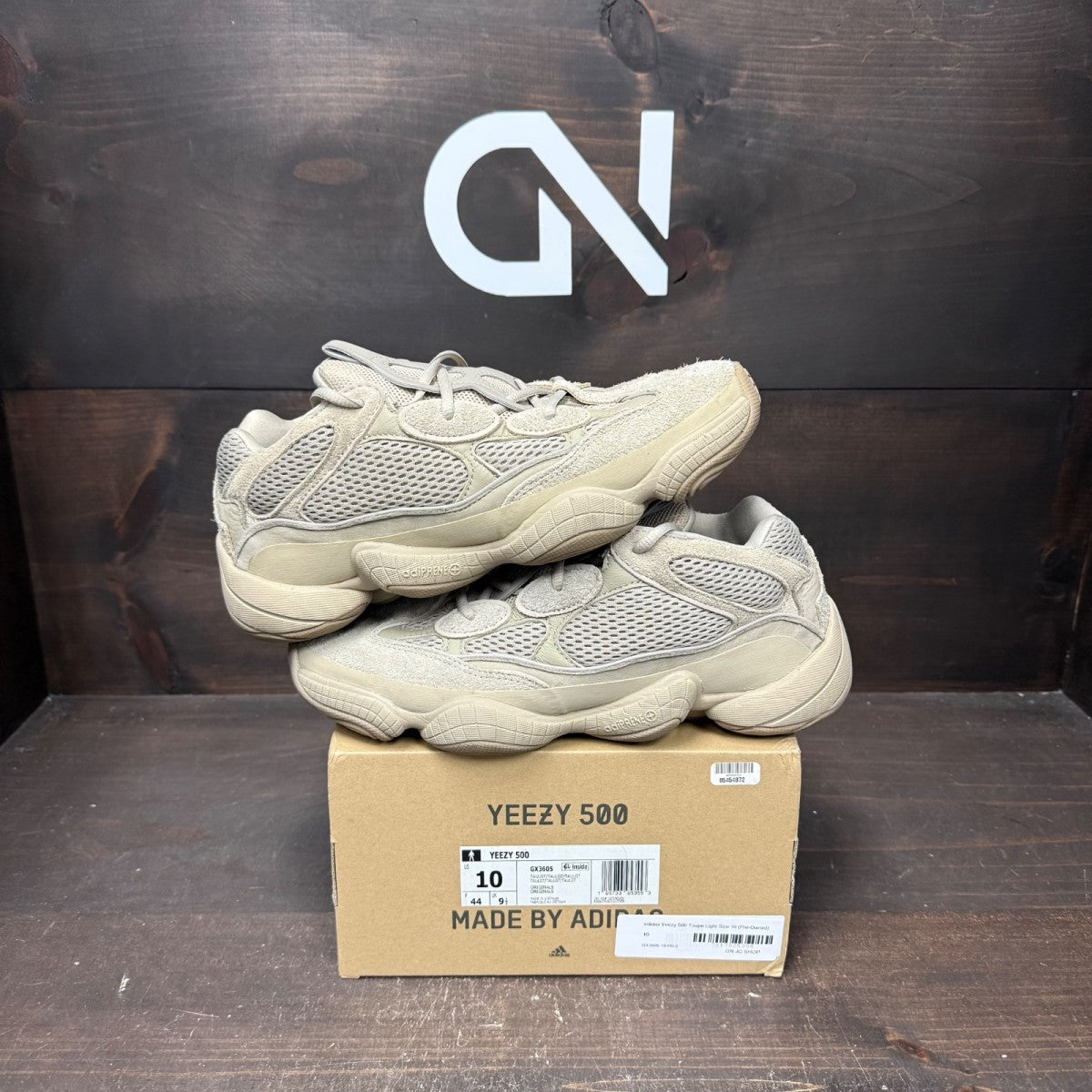 adidas Yeezy 500 Taupe Light Size 10 (Pre-Owned) - Image 1