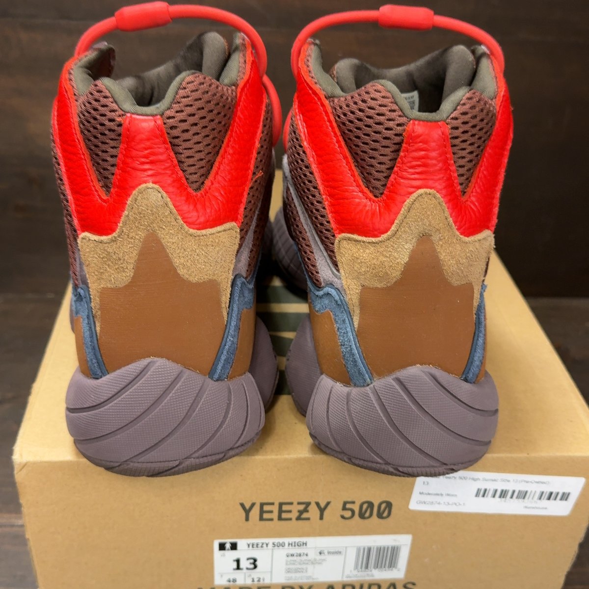 adidas Yeezy 500 High Sumac Size 13 (Pre-Owned) - aux